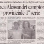 Luca Alessandri campione provinciale
